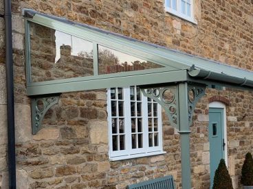 <p>We create bespoke elements, such as the glazed gable shown here, to suit each client and their home. </p>
