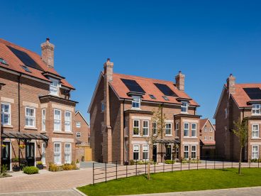 <p>Three of the many porches we installed for Croudace Homes at their Hook development, looking glorious in the sunshine! </p>
